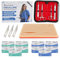 Medicure Standard Suture Practice Kit - Large Silicone Suture Pad with Pre-Cut Wounds and Suture Tool Kit - Demonstration and Education Use Only