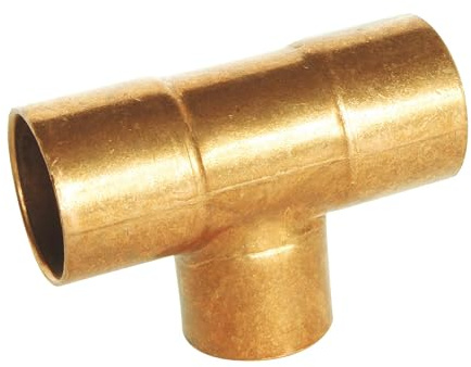 SOMATHERM FOR YOU, Té réduit cuivre à souder triple femelle pour tubes Ø18-16-18 - Sachet de 2 pièces - Idéal pour raccordements plomberie eau chaude/froide