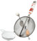 Westmark Einkoch-Set, 1 Passiersieb/Passe-vite + 1 Einmach-/Marmeladen-Trichter, ABS/Holz/PP, Weiß/Silber, 119722E6
