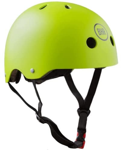 Casco per Monopattino e Scooter Elettrici BHR 817 SPORT | Made in EU & Omologato CE | Casco per Bicicletta, BMX, Skateboard, Pattinaggio | Bambini, Adolescenti & Adulti | LIME OPACO | M