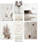 ARTFAVES® Poster Set - BEIGE DREAMS - mehrteilige Wanddeko Wohnzimmer & Schlafzimmer - 8 moderne Wandbilder Pampasgras, Meer, Strand, Achtsamkeit, Yoga - ohne Bilderrahmen