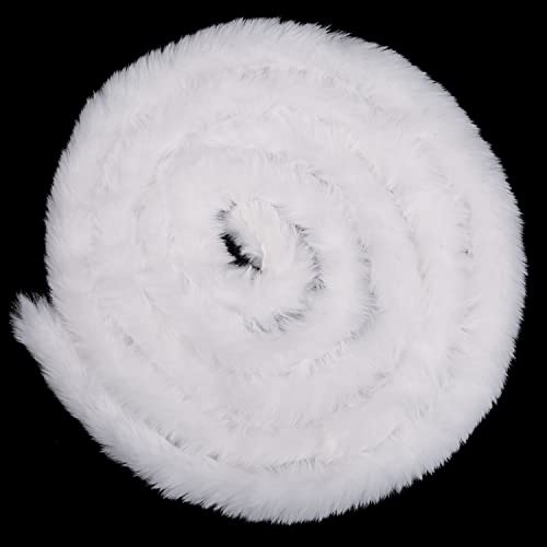 AOVNA 6M Christmas Faux Fur Ribbon Trim Christmas Tree Garlands Costume Material Trimming Furry Craft Ribbon