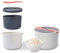 Microwave Rice Cooker, Household Microwave Rice Steamer 2-Layer Rice Cooker Steamer High Temperature Resistant Steam Pot 2L Rice Maker for Microwave Ovens