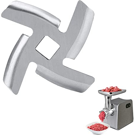 Fleischwolf Messer, Fleischwolf Klinge, Fleischwolf Cutter, Fleischwolfklinge aus Edelstahl, Fleischwolf Klingen, Professionelle Küche Fleischwolf Kreuzförmiges Messer Ersatzteil für Fleischwölfe