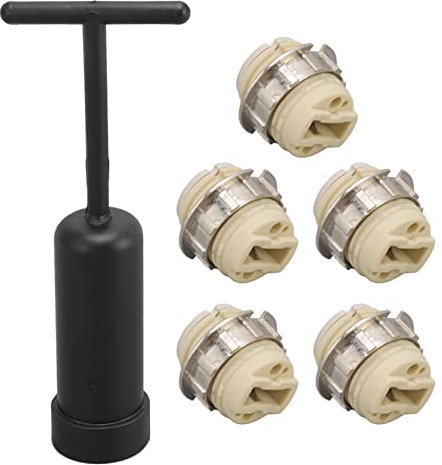 Lot de 5 Supports de Lampe en Céramique G9 avec Outil de Retrait de Bague de Douille, Douille de Base D'ampoule en Alliage de Zinc Résnt à la Température pour Lampes Halogènes