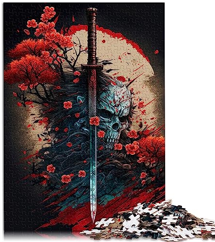 SIBREA Puzzle für Erwachsene Deadly Blade 1000-teiliges Holzpuzzle für Kinder ab 12 Jahren, Modernes Abenteuer-Puzzle, 50x75 cm
