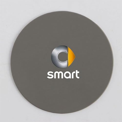 KRHINO Auto-Getränkehalter für Smart Fortwo Forfour 450 451 453, Durchmesser, Verdicktes PVC, Auto-Untersetzer, rutschfeste Auto-Bechermatte, Auto-Innenzubehör,C