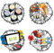 Gamer Wandaufkleber,3D Wandtattoo Gamer Kinderzimmer Jungen Gaming Wandtattoo Teenager Videospiel Wandstikcer Gamer Poster für Schlafzimmer Jugendzimmer Deko