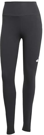 adidas Damen Essentials Big Logo Cotton Leggings Tights, black/white, L