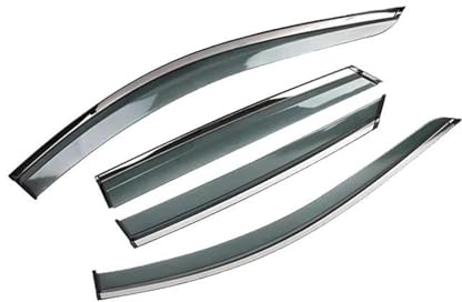 Seitenfenster Windabweiser 4x Deflektoren Windschutzscheibe Für MG 5 Für MG5 AP12 2012-2018 Auto Seite Windows Visier Regen Rauch Schutz Abdeckung Aufkleber Autofenster Windabweiser(Color:Transparent)