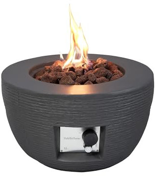 Field & Flame Marilla Gas Fire Pit in Grey