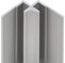 Schulte profilé d'angle intérieur 255 cm alu-argenté pour panneau mural de salle de bain DécoDesign, revêtement décoratif douche, recoupable adaptable à la hauteur du panneau