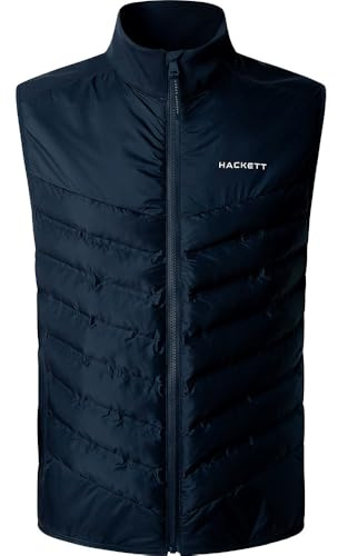 Hackett London Herren Hs Lt Quilt Gilet Fz Sweatshirt, Blau (Marineblau), L