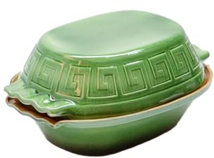 Terracotta Roman Pot for Slow Cooking, Glazed, Assorted Colours, 33x25x16cm, 4L Capacity