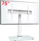 AOKCOS Soporte de TV para TV de 32-75 Pulgadas, Inclinable & Giratorio & Altura Ajustable, Máx VESA 600x400 mm 45KG Blanco