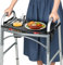 HOOMTREE Walker Tray for Folding Walker, Trays for Walkers for Seniors Detachable with Cup Holder,Walker Trays for Rolling Folding Walker,Walker Accessories for Elderly