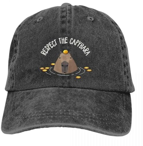 Lavato Cappellino da Baseball Cappellini da Baseball Carini con Visiera Cappellini con Parasole a Forma di Animale Capibara per Uomo