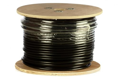 Danicom CAT5E FTP 305m Außenkabel Starrleiter - PE (Fca), POE, Ethernet, LAN, Patchkabel, Datenkabel, RJ45 - für Serverschränke, Switches, Router, Modems!