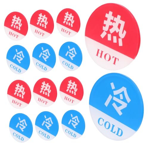 ANDRESLAD Heißanzeige-etiketten 20 Stück Warnschilder Für Hotels Restaurants Badezimmer