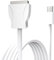 Magnetic2 Câble de charge USB-C en nylon tressé compatible avec MacBook Air Pro 2012-2017, blanc