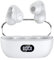 Wzxksoac Auricolari Wireless A Conduzione Ossea con Clip Auricolare Bluetooth 5.3 Cuffie Wireless per La, Ciclismo, Pelle