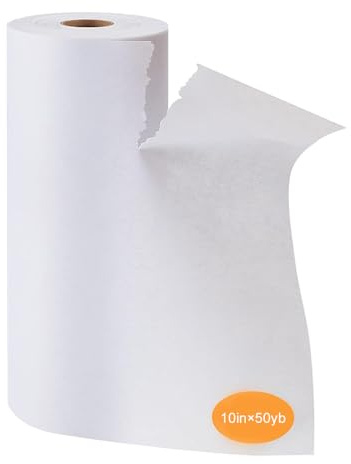 Rotolo di pellicola da ricamo a strappo per macchina da ricamo, rotolo da 25,4 cm x 45,4 m, 35UM per ricamo a macchina e cucito a mano (25,4 x 47,4 m)