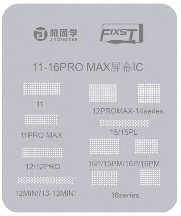 Screen IC Reballing Stencil iPhone 11-16 PM