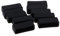 MagiDeal 10pcs Antidérapant Silicone Retenue Montre Boucle Support Bague pour 24mm, Noir