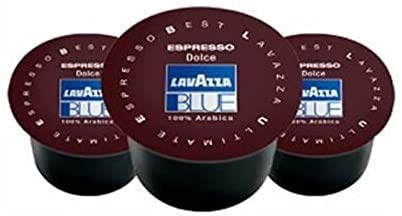Lavazza Cápsulas de café Blue Blu Dolce originales 100% arábica (400)