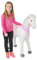 Pink Papaya Plüschpferd XXL 105cm Pferd, Luna, Fast lebensgroßes Spielpferd zum reiten, Stehpferd XXL, Spielzeug Pferd bis 100kg belastbar - Kinderpferd mit Kleiner Bürste
