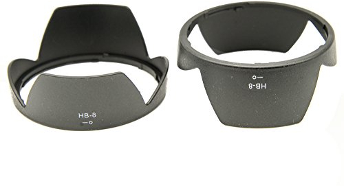PROtastic Ersatz HB-8 HB8 Gegenlichtblende für Nikon 18 mm F/2.8 & 20-35 mm F/2.8 Objektive, 2 Stück