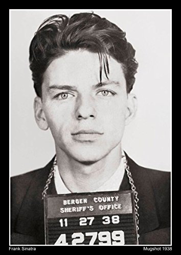 Snowgoose and Lily Frank Sinatra Mugshot Poster - A2 Size - 42 x 59.4 cm - Paper Laminated