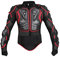 Dexinx Motorrad Radfahren Reiten Full Body Armor Rüstung Protector Professionelle Street Motocross Guard Shirt Jacke mit Rückenschutz Schwarz Rot 2XL
