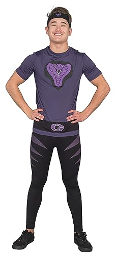 Dodgeball Purple Cobras Adult Halloween Costume Set (Adult 3X-Large)