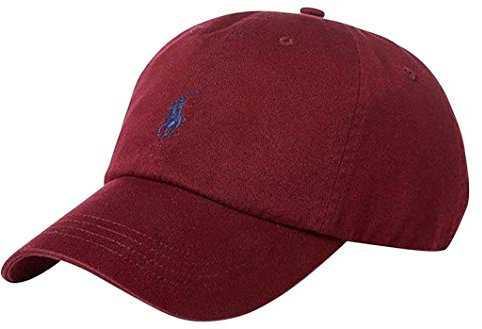 Ralph Lauren – Baseballkappe aus Baumwolle Chino – Klassischer Wein