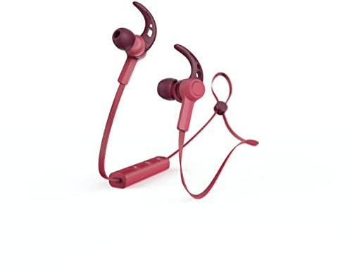 Auriculares inalámbricos - Hama Connect, Bluetooth, 4h de autonomía, Rojo