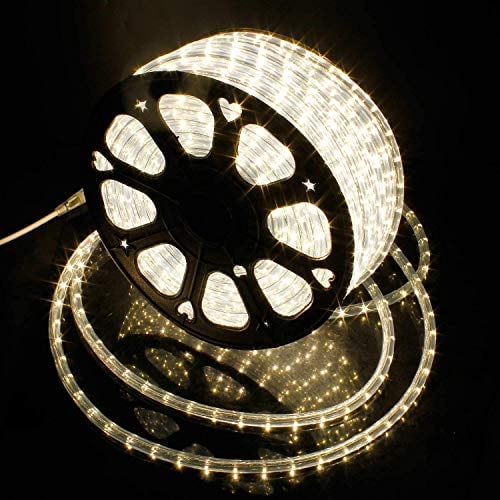 kefflum 30Meter LED Lichterschlauch Außen,1080 LEDs Led schlauch, Lichterkette Licht Leiste Wasserfest Schlauch Innen und Außen für Weihnachten,Zaun,Dach,Dekoration Beleuchtung IP65 Warmweiß