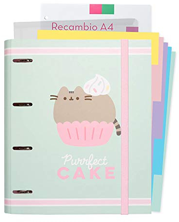 Grupo Erik Ringbuch A4 - Pusheen Foodie Collection - Ordner Set mit Trennblättern