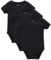 kavkas Short Sleeve Baby Bodysuit Newborn Cotton Vest Soft Undershirts Pack of 3, Black 12-18 Months