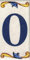 Numero civico esterno. Numeri civici esterni. Numero civico esterno moderno. Numero civico esterno ceramica. Nomi, indirizzi e segnaletica. Design “Craquelé” (Lettera O)