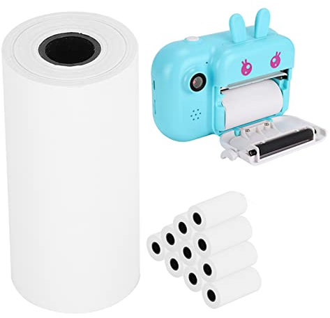 Oumefar Printing Papers, 10 Rolls Thermal Paper Till Rolls Simple Kids Camera Refill Print Paper for Instant Print Cameras Mini Thermal Printer