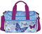 kleine Sporttasche mit Namen | inkl. NAMENSDRUCK | Motiv Schmetterling Butterfly in hell-blau pink | Personalisieren & Bedrucken | Reisetasche für Mädchen