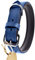 Schnüffelfreunde Halsband für Hunde aus Leder, Hundehalsband für den großen, mittleren und kleinen Hund, Lederhalsband gepolstert, robust (XL - 46-55cm, Blau)