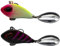 LEZUAN Jig Spinner mit Spoon VIB Spinnerbait aus Metall Spinner Jig mit Drillinge Haken Angelköder Casting Platinen Kunstköder für Forelle, Barsch, Hecht, Döbel, Zander(Schwarz+Leuchtend,17g/3cm)