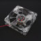 Dpofirs 80MM 4Pin DC 12V Ventilador de Enfriamiento Universal para Computadoras, 80 x 80 x 25 mm 1300 RPM Mini Enfriador Portátil de Bajo Ruido con 4 Luces LED para Carcasa de PC