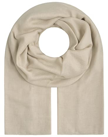 Majea Tuch Aurora“ großes Damen-Halstuch Pareo Sarong Tuch Damen Schal Tuch einfarbig uni Schals und Tücher (880011) (beige)