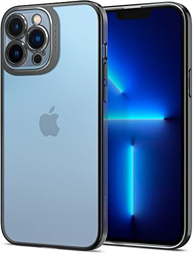 Spigen Optik Crystal Case Compatible with iPhone 13 Pro Max - Chrome Grey