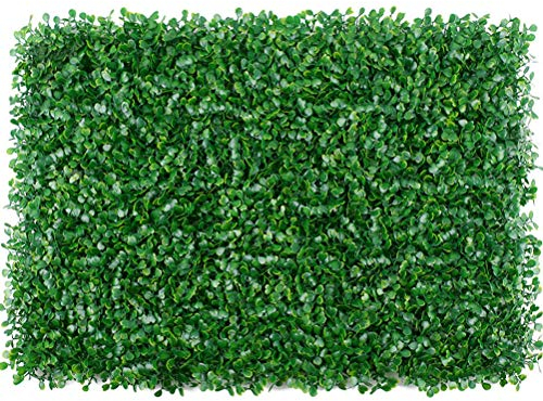 CeFurisy Künstliche Graspaneele, Gras-Wand-Hintergrund Buchsbaum-Hecke-Wandpaneele, Wand-Dekor UV-geschützte Kunstgras-Wandpaneel Außen, Innen, Garten, Zaun, 40x60cm