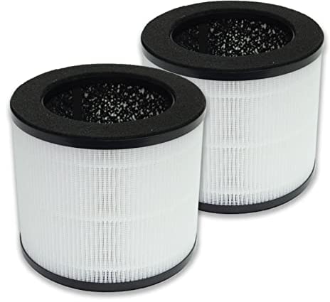 PUREBURG Confezione da 2 filtri HEPA di filtrazione 4 in 1 di ricambio compatibili con i purificatori d'aria Himox H08
