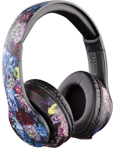 Music Sound | HEADBAND Around | Cuffie on ear bluetooth con archetto estendibile - PlayTime 20h - Fantasia Fiori